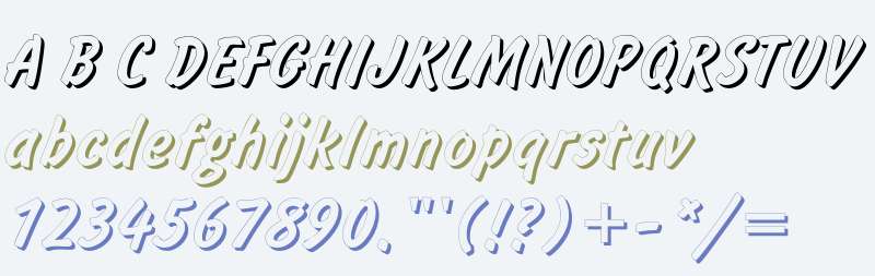 Inform Bold Shadow Cyrillic