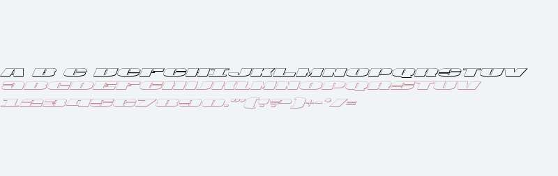 U.S.A. 3D Italic