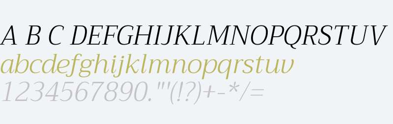 Trirong Light Italic