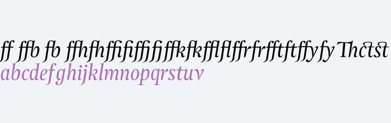 Atlantica Ligatures Italic