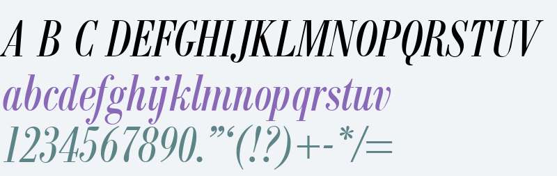 ModernBodoniCond-RegularItalic