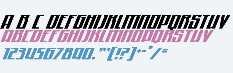 Quantum of Malice Half-Drop Italic