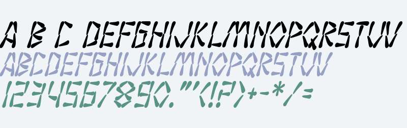 SF Wasabi Condensed Bold Italic V1 V2