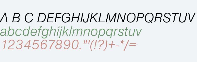 NimbusSanDLig Italic