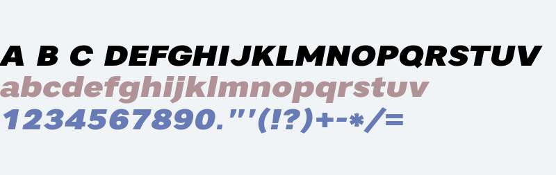 Artico Expanded Black Italic