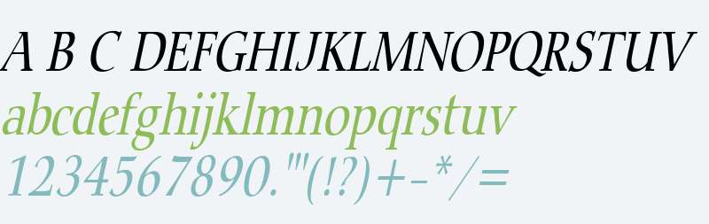 Carmine Condensed Italic