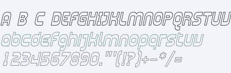 Plasmatica Outline Italic