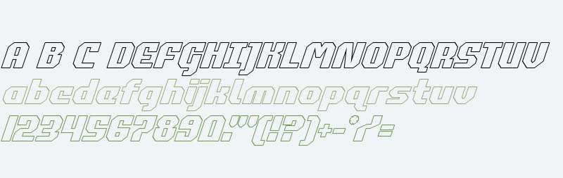 Commonwealth Outline Italic