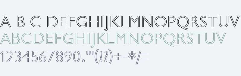 Gill Sans Nova Inline ExtraLt