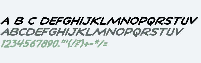 ComicTalk W00 Bold Italic