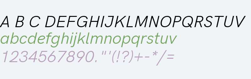 HK Grotesk Italic