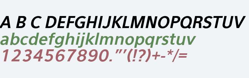 Eau Sans Bold Lining Oblique