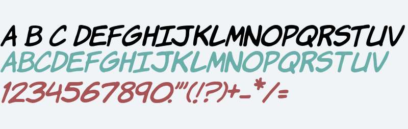 Komika Hand Italic