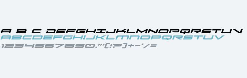 Oramac Expanded Italic