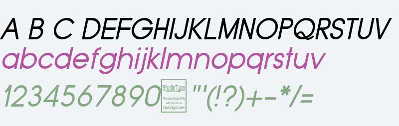 Typo Grotesk Italic