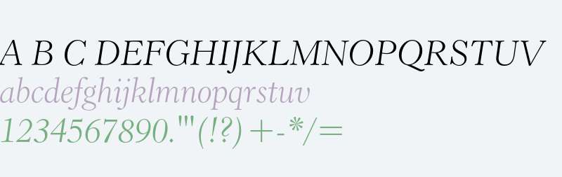 Revival 555 Light Italic
