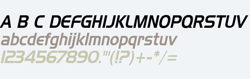 Hanzel Condensed Italic