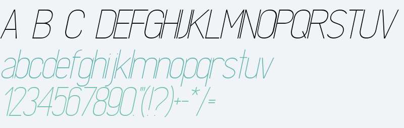 Madchen Thin Italic DEMO