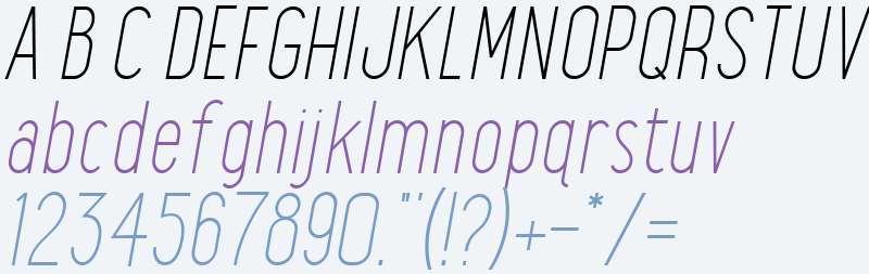 Maxwell Sans W01 Light Italic