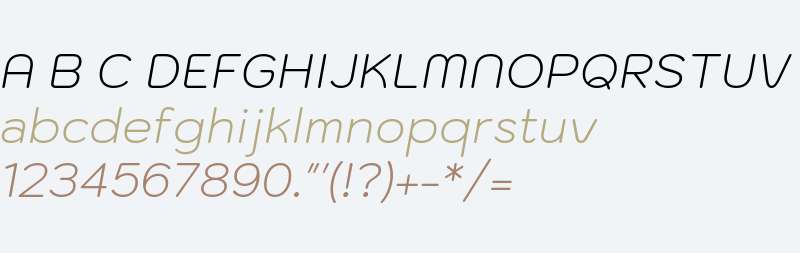 Kodchasan ExtraLight Italic