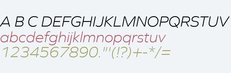 Graphie W01 Light Italic