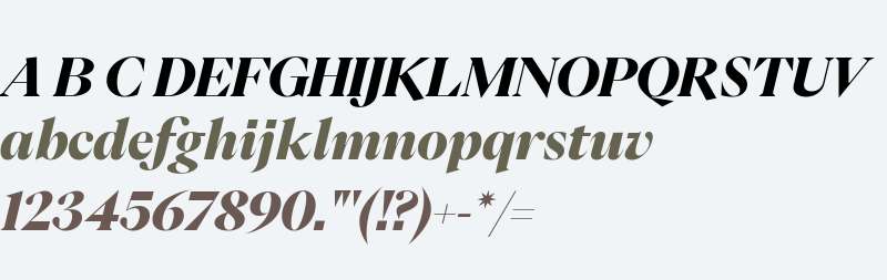 PP Eiko Italic Black