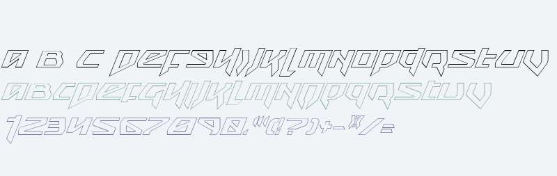 Snubfighter Outline Italic