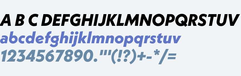Neue Kabel W01 ExtraBold Italic