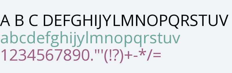 Open Sans Y to K