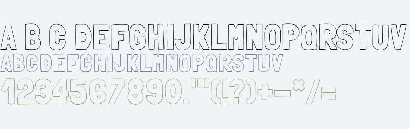 folk outline Fonts Free Download - OnlineWebFonts.COM