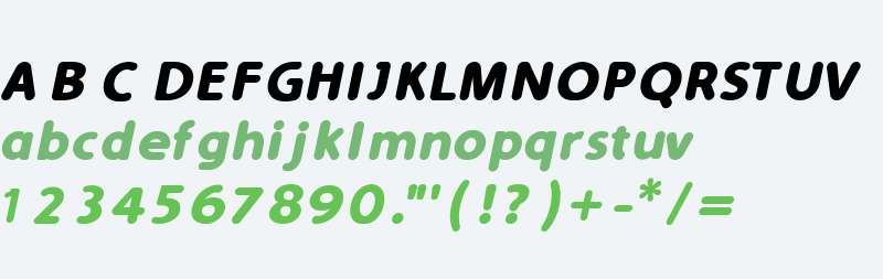 Simply Rounded Bold Italic