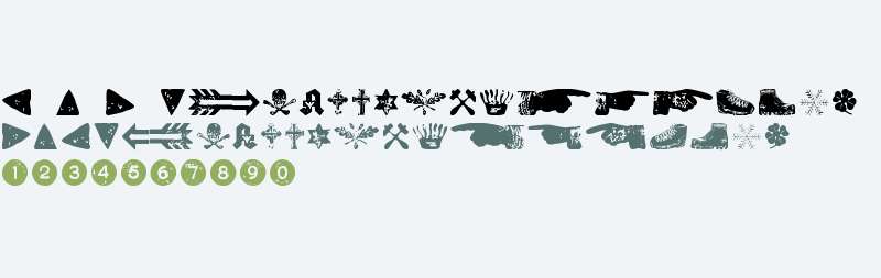 Letterpress Symbols W95 Rg