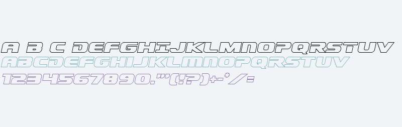 Dekaranger Outline Italic