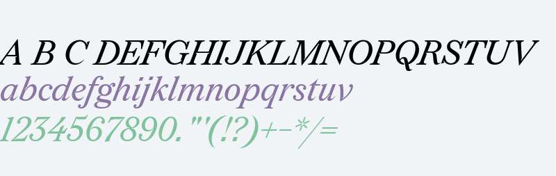 Redaction Italic