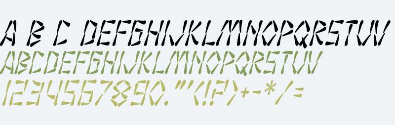 SF Wasabi Condensed Italic V1 V1