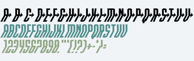 Crossbow Head Italic