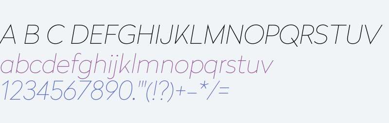 Radikal W03 UltraThin Italic