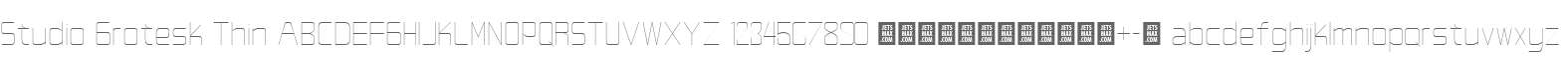 Studio Grotesk Thin
