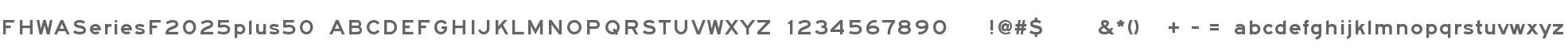 FHWASeriesF2025