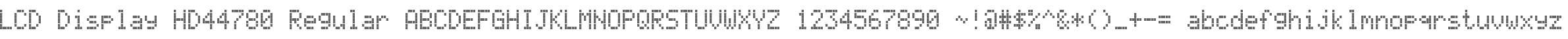 LCD Display HD44780