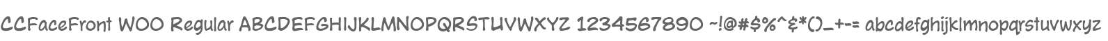 CCFaceFront W00 Regular