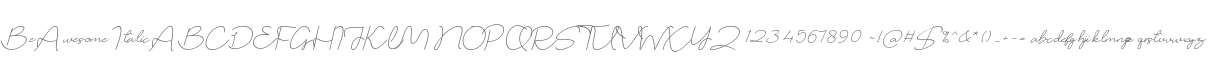 Be Awesome Italic