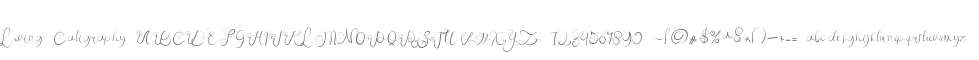 Loving Caligraphy