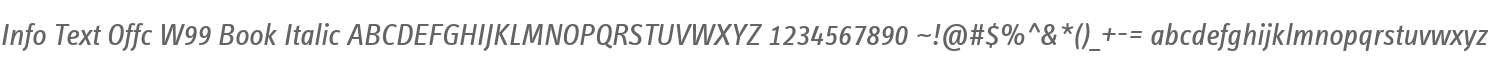 Info Text Offc W99 Book Italic