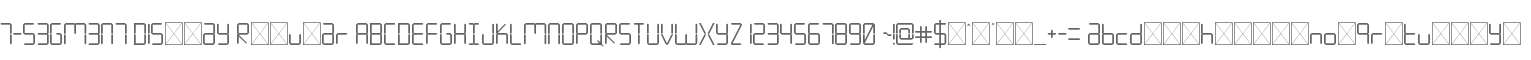 7-S3GM3N7 D15plaY