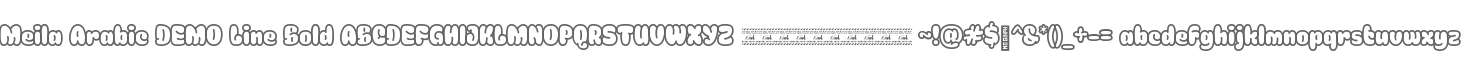 Meila Arabic DEMO Line Bold