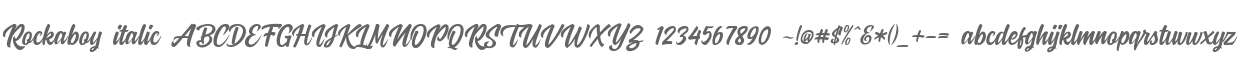 Rockaboy italic