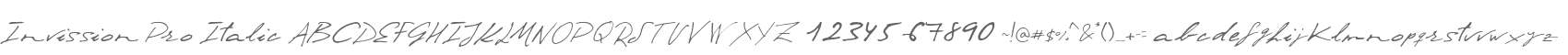 Invission Pro Italic