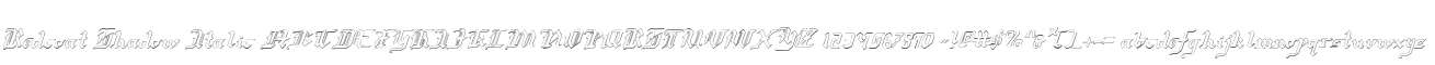 Redcoat Shadow Italic