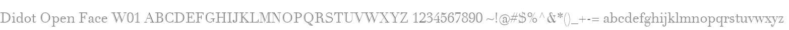 Didot Open Face W01